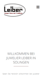 Mobile Screenshot of juwelier-leiber.de